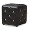 Baxton Studio Stacey Modern Black Faux Leather Upholstered Ottoman 143-8147 - alternate 3